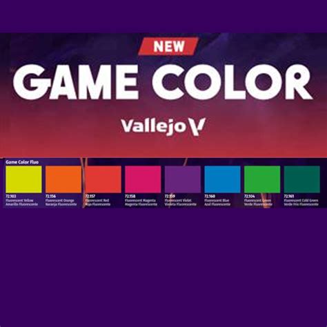 Vallejo Game Color 2023 Fluo Set (8 Paints) - Valhalla Hobby