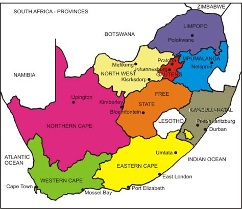 south-africa-political-map – South African Tax Guide