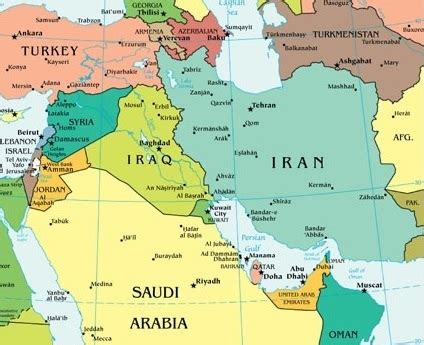 Turkey Iran Map