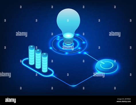 Battery technology releases energy by connecting to the power switch and connecting to the lamp ...