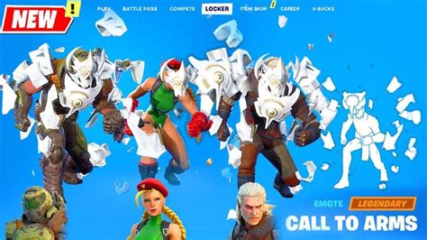 Fortnite The Ageless Built-In Emote CALL OF ARMS on Other Skins in 2023 | Arms, Fortnite, Competing