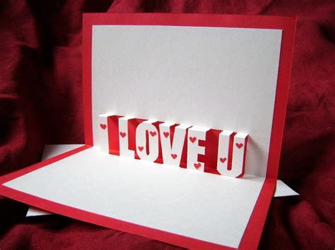 I Love You Pop Up Card Template Awesome 7 Handmade Valentine’s Day ...