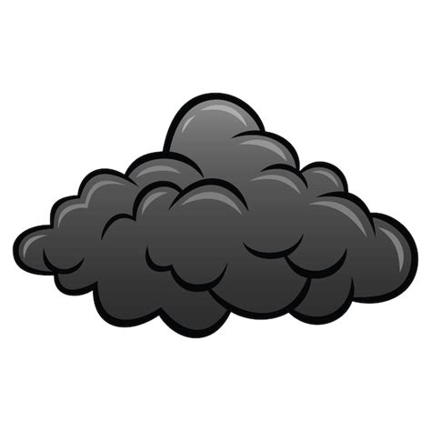 Premium Vector | Grey Cloud Dark Clouds Vector Illustration Doodle Drawing