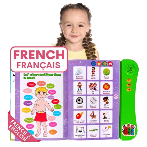 Buy Learning French English Interactive Electronic Talking Audio Sound Book for Kids | Bilingual ...