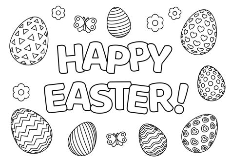 Easter Coloring Printable Pages