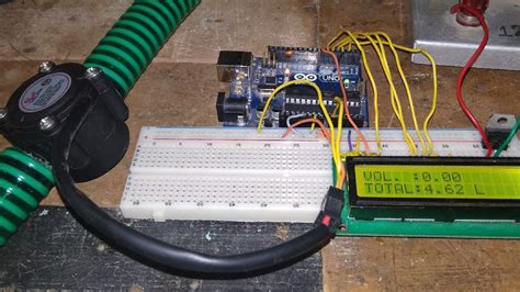 Water Flow Sensor for Flow Rate & Volume Measurement using Arduino