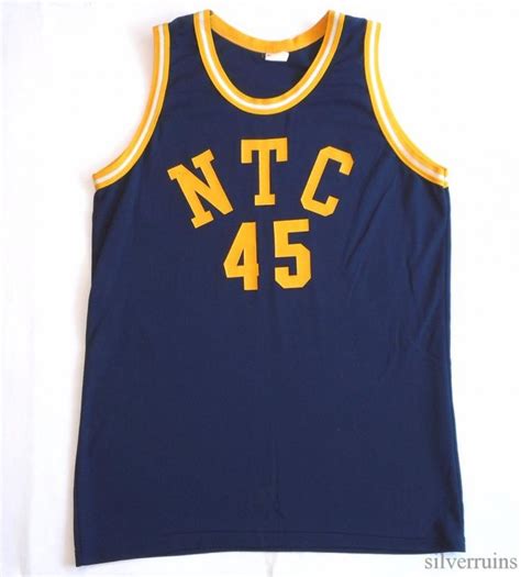 NTC Vintage BASKETBALL JERSEY 70's School Sports ATHLETIC # 45 | eBay