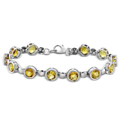 Sterling Silver Citrine Bracelet, 7" | Borsheims