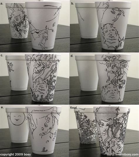 Simply Creative: Styrofoam Cups Art by Cheeming Boey