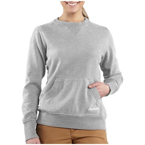 Women's Carhartt® Clarksburg Crewneck Sweatshirt - 427573, at Sportsman ...