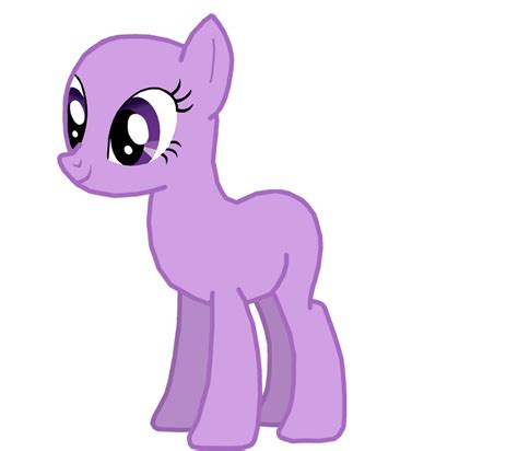 MLP FiM: Twilight Sparkle Base (Hornless) by Liltle-Monkey on DeviantArt