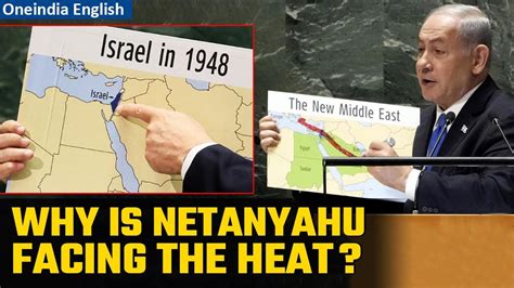 Israeli PM Benjamin Netanyahu under fire for holding up map erasing ...