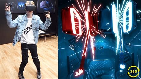 Beat Saber 360 mode gameplay demo on Oculus Quest - Oculus Quest Play