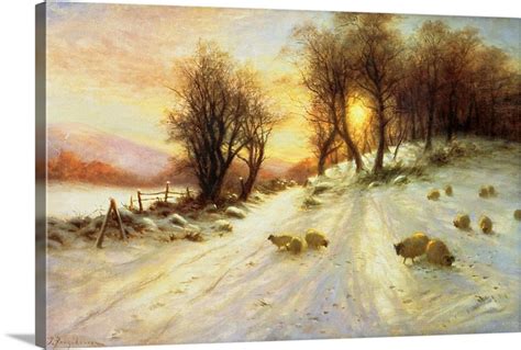 Sheep in Winter Snow | Great Big Canvas