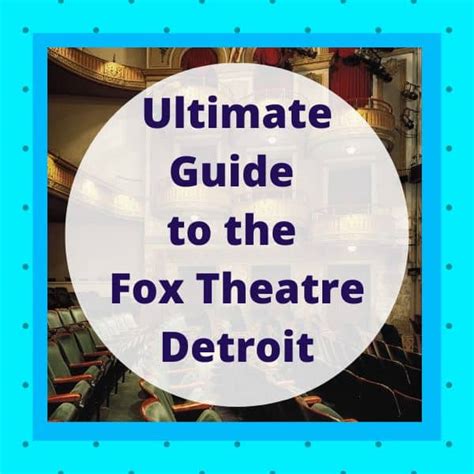 Fox Theatre Detroit | My Michigan Beach and Michigan Travel