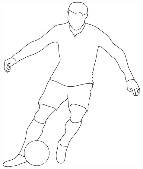 Football Player Drawing Images - Goimages Story