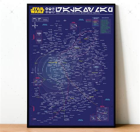 Stars Wars Galaxy Map High Definition , Stars Wars Universe Print ...