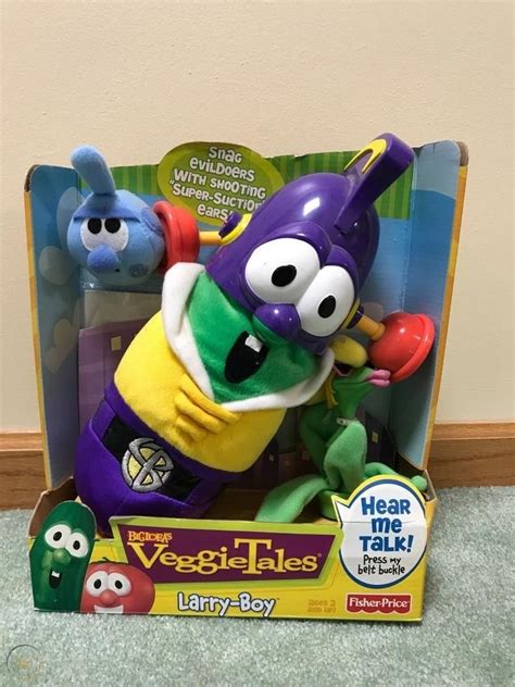 Fisher Price Veggie Tales Larry Boy Talking Plush Super Suction Ears | ubicaciondepersonas.cdmx ...