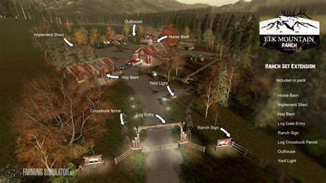 Elk Mountain Ranch extension v 1.0 - FS19 Objects