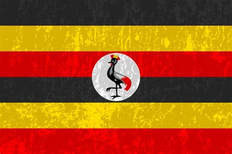 Premium Vector | Uganda flag official colors and proportion vector illustration