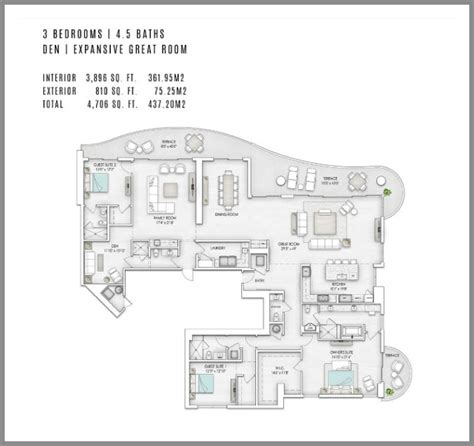 100 Las Olas Floor Plans - floorplans.click