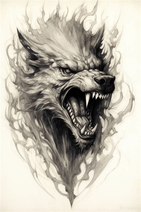 Werewolf, but awesome in 2023 | Wolf tattoos, Wolf tattoo design ...