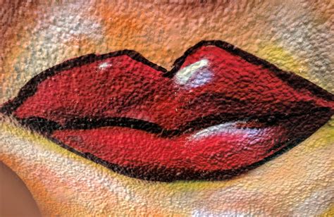 Red Lips Graffiti Free Stock Photo - Public Domain Pictures