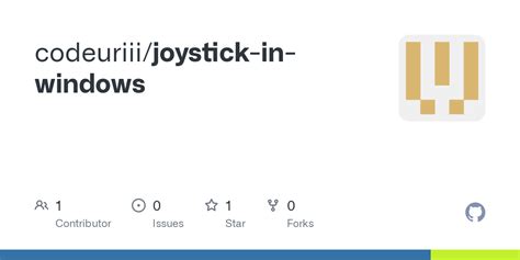 GitHub - codeuriii/joystick-in-windows