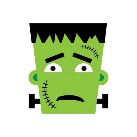 Emoticon de Frankenstein ilustração do vetor. Ilustração de tecla - 26716578