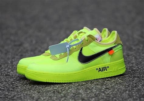 Off White Nike Air Force 1 Low Black + Volt Info | SneakerNews.com