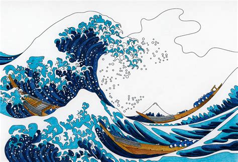 Japanese Great Wave Wallpaper Wall Mural | Photowall Sweden The Great Wave off Kanagawa