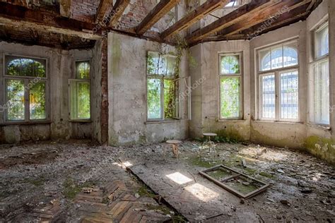 Scary room in abandoned house — Stock Photo © ScorpionPL #78724964