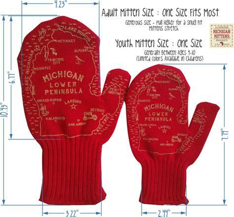 Sizing Chart – Michigan Mittens