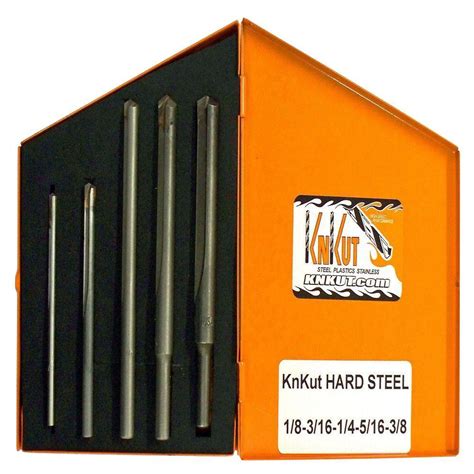 KnKut Carbide Tipped Hard Steel Drill Bit Set (5-Piece)-KNK5KK9 - The Home Depot