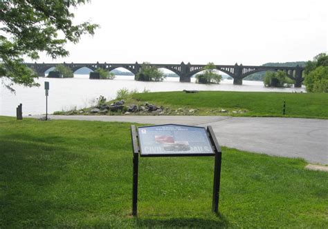 Wrightsville Bridge wayside markers in Wrightsville, Pa.