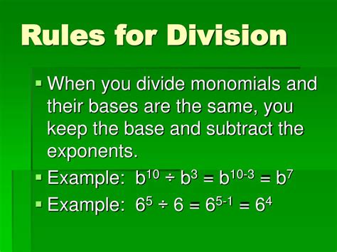 PPT - Multiplying and Dividing Monomials PowerPoint Presentation, free download - ID:1465723