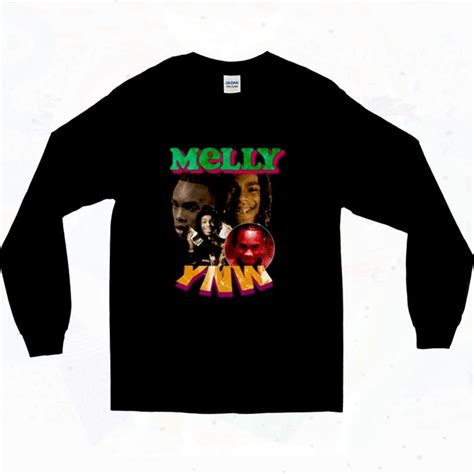 Ynw Melly Holding Money 90s Long Sleeve Style - 90sclothes.com