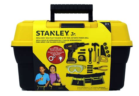 Toys & Games Dress Up & Pretend Play Toolbox Set 20 Pieces Stanley Jr ...