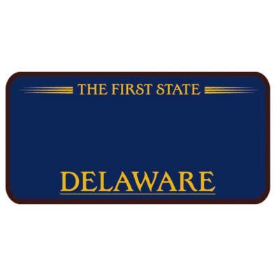 Get Your Own Delaware License Plate Vector Design