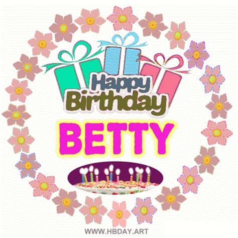 Happy Birthday BETTY images, cake - HBDAY.ART