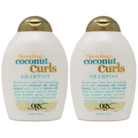 2 Pack OGX Quenching + Coconut Curls Shampoo 13 Ounce - Walmart.com ...