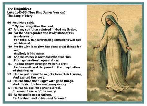 Remembering Mary - | Magnificat, Scripture, New king james version