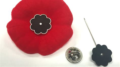 Remembrance Day poppy pin that won't fall off too commercial: legion HQ ...