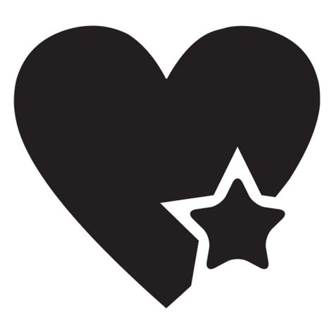 Heart logo star - Transparent PNG & SVG vector file