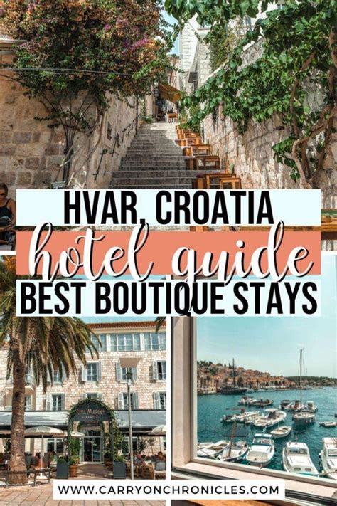 15 Beautiful Boutique Hotels in Hvar with Sea Views