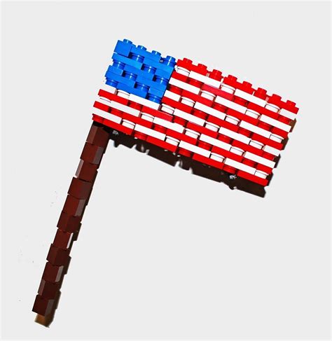 BUILD A LEGO FLAG THAT MOVES! Whether you want to make a LEGO American flag For Presidents' Day ...