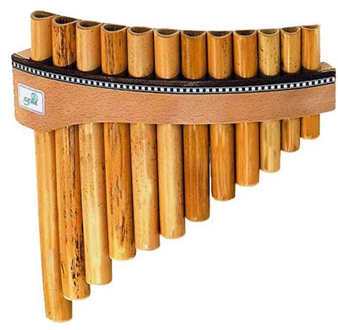 The pan flute or pan pipe (also known as panflute or panpipes ) is an ancient musical instrument ...