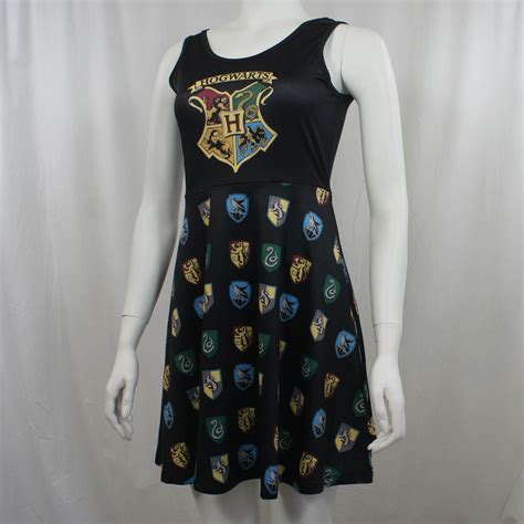 Harry Potter Girls Dress - Hogwarts Crest Logo - Merch2rock Alternative ...