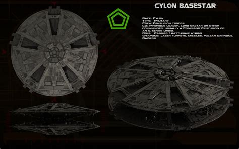 Cylon Basestar (TOS) ortho [updated] by unusualsuspex on DeviantArt