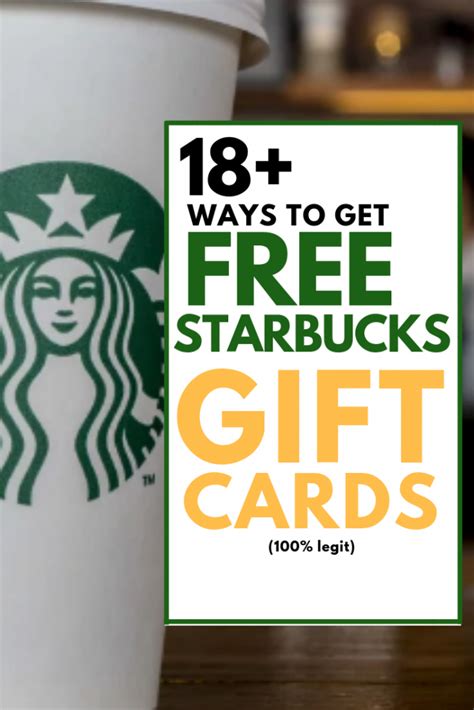 18 Ways to Earn FREE Starbucks Gift Cards (Fast and Easy)